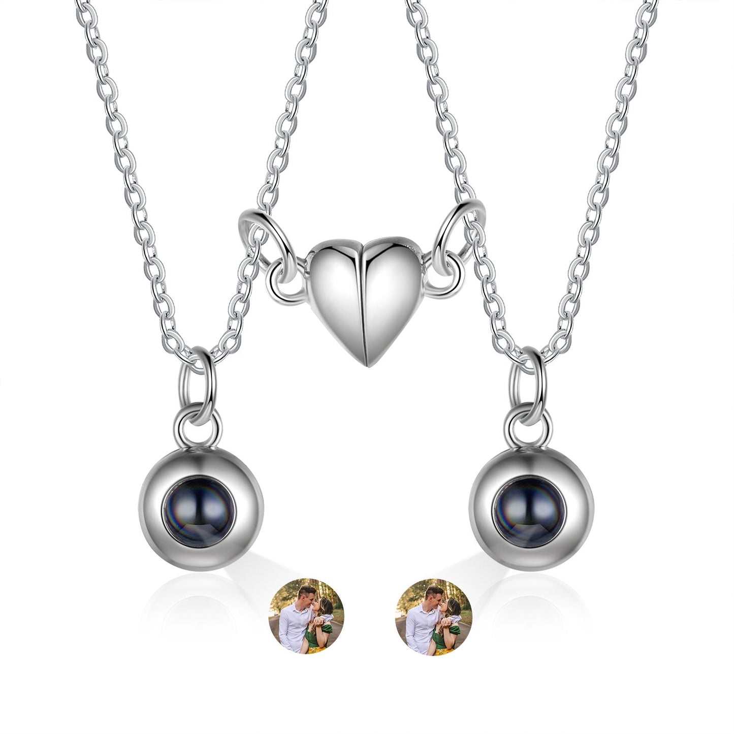 Custom Couple Projection Necklace