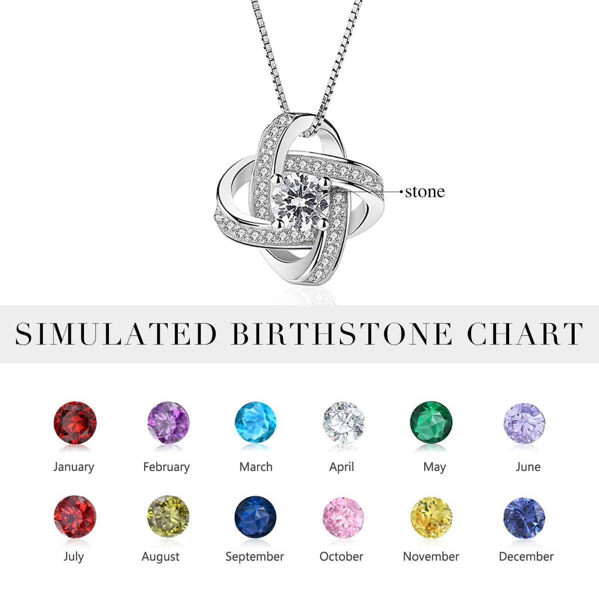 Custom Birthstone Necklace