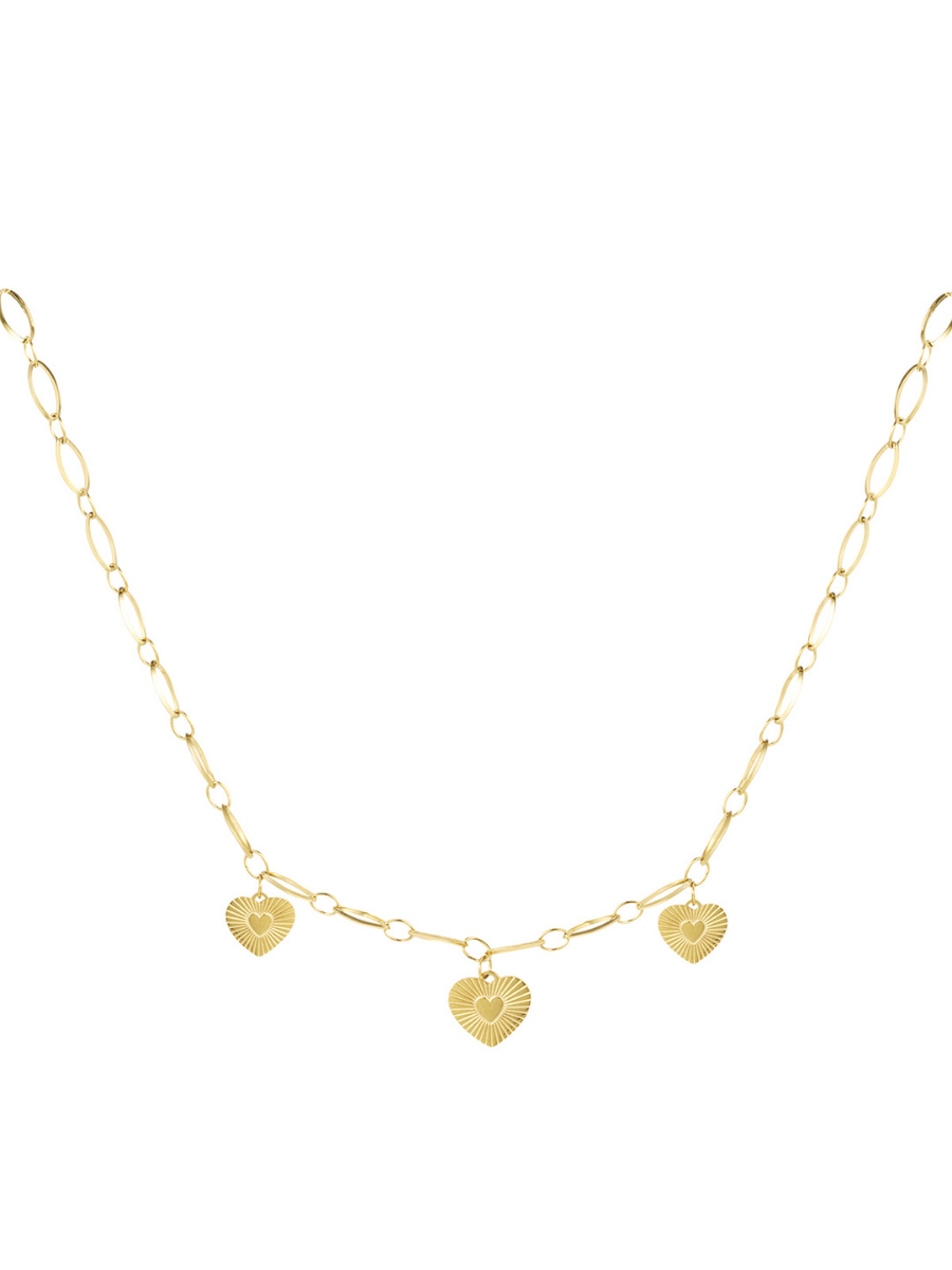 Mi Corazon necklace - boho chic heart pendants