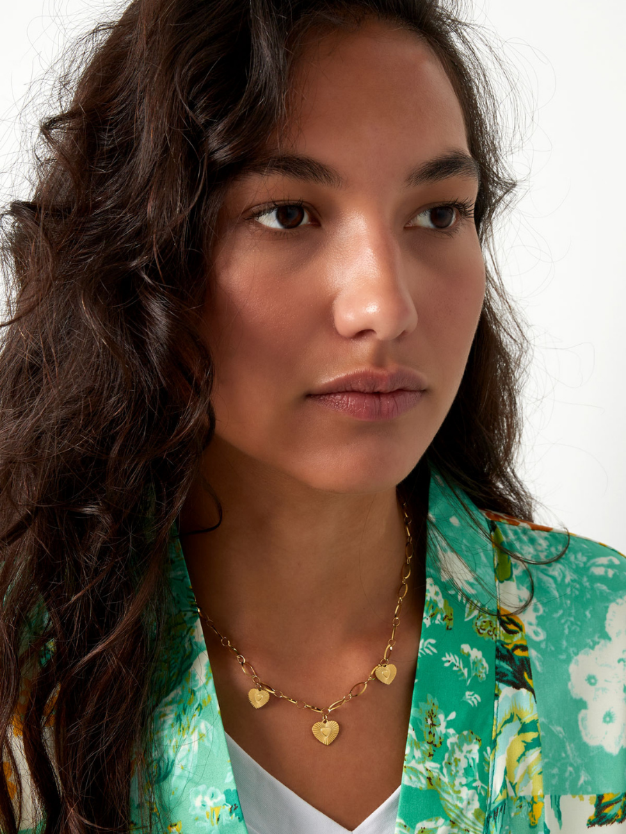 Mi Corazon necklace - boho chic heart pendants