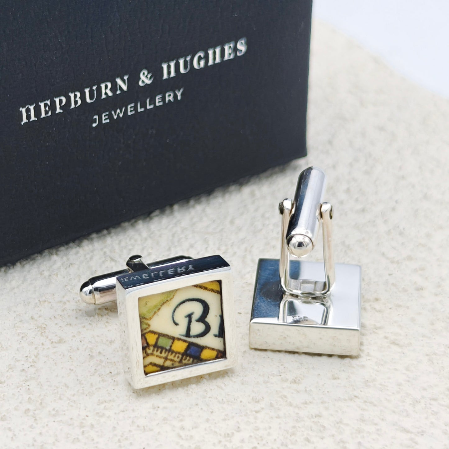 Concorde Commemorative Plate Cufflinks | Aviation Gift | Sterling Silver