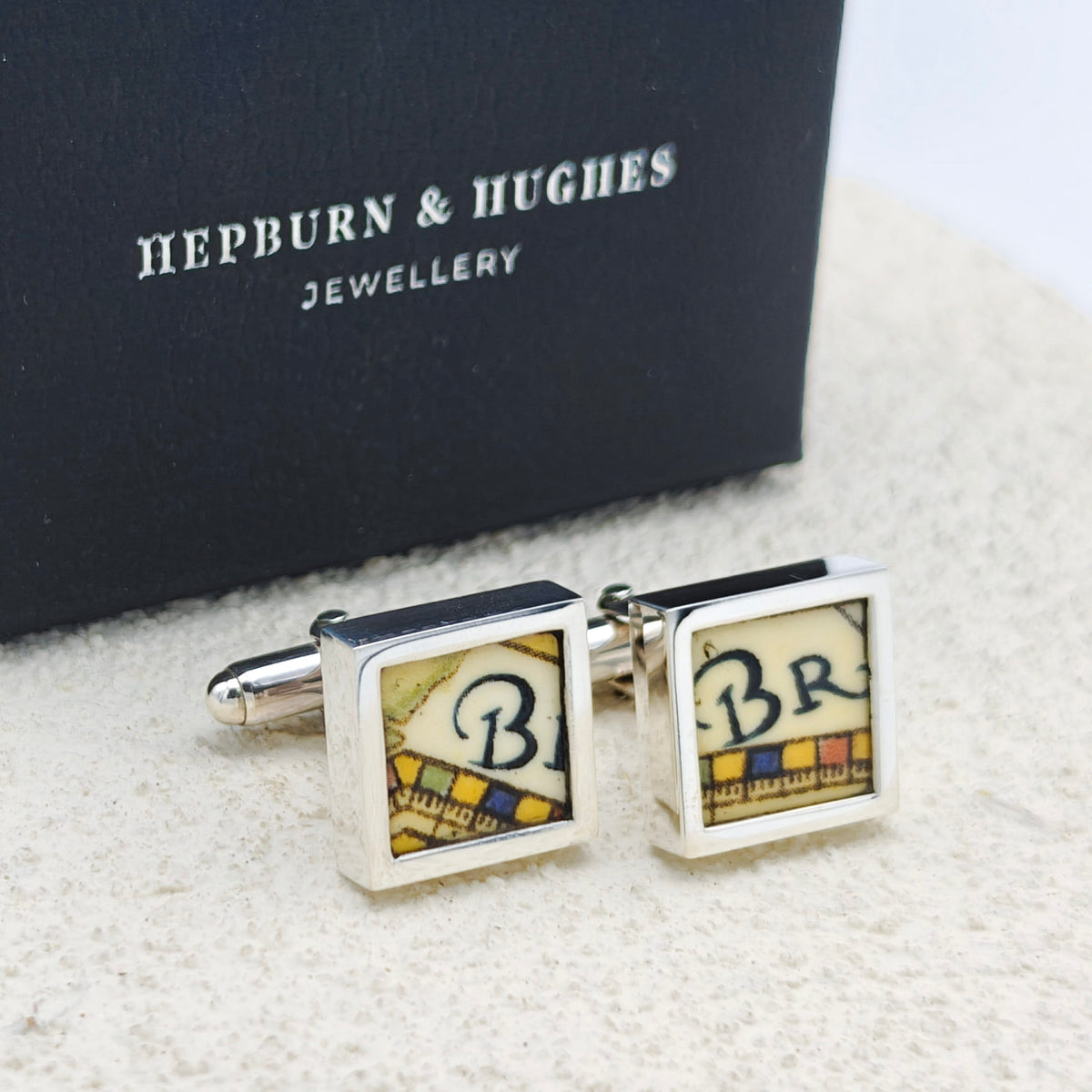 Concorde Commemorative Plate Cufflinks | Aviation Gift | Sterling Silver
