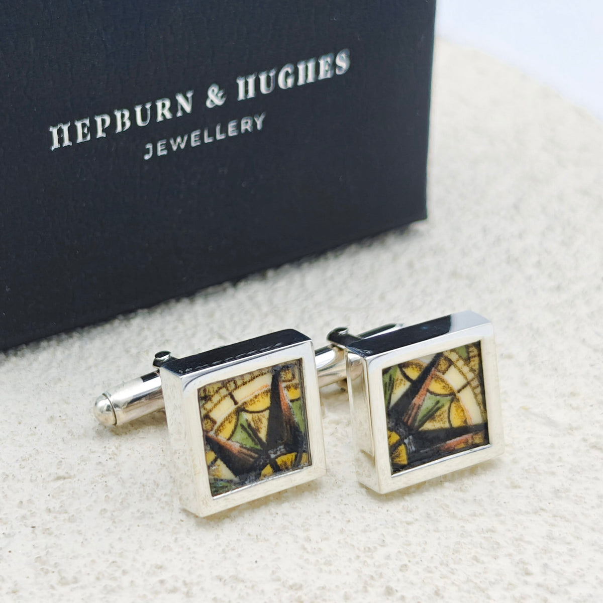 Concorde Commemorative Plate Cufflinks | Aviation Gift | Sterling Silver