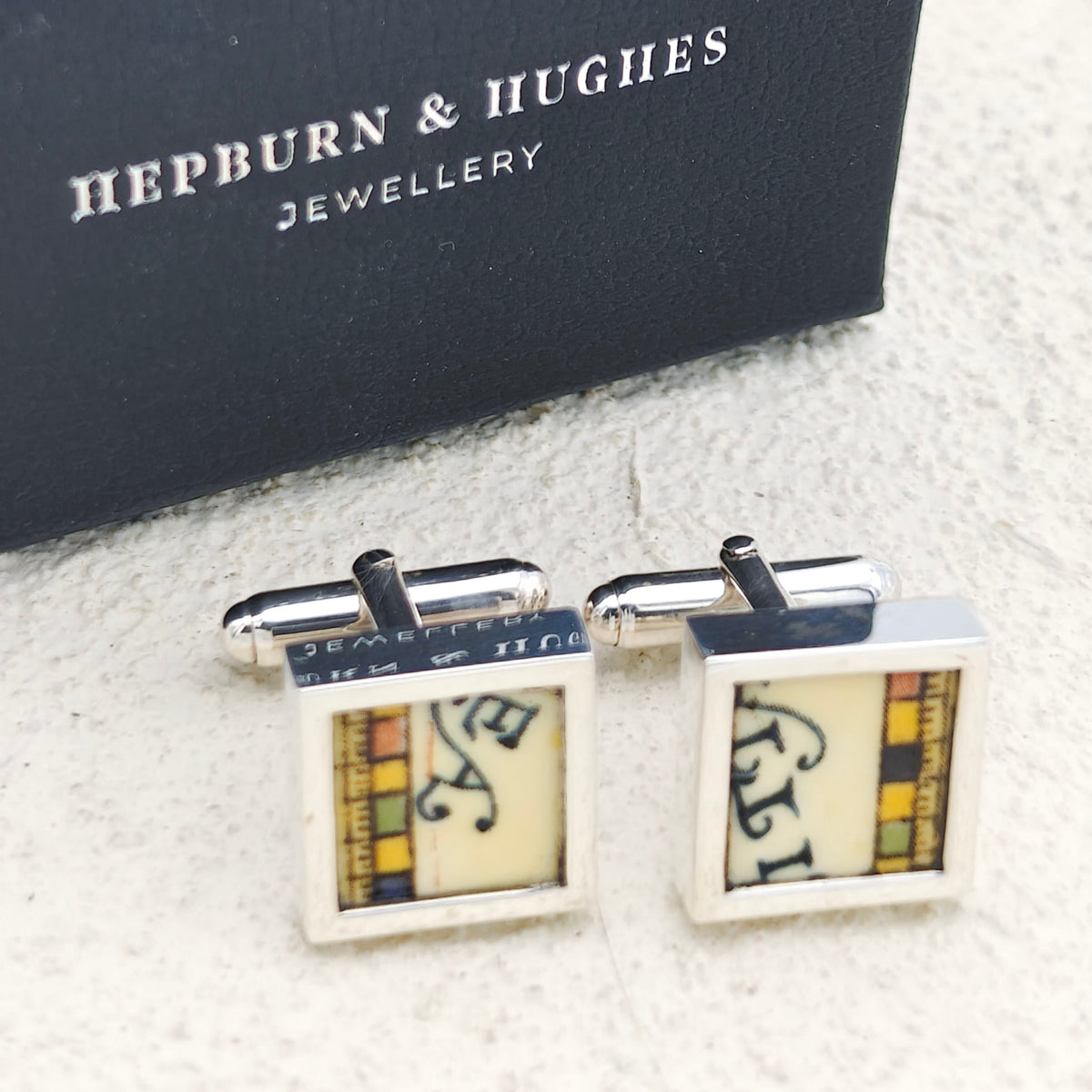 Concorde Commemorative Plate Cufflinks | Aviation Gift | Sterling Silver