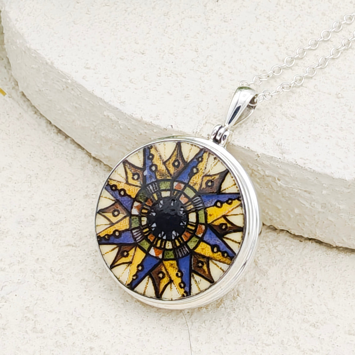 Concorde Pendant Made With a Commemorative Plate | Aviation Gift | Sterling Silver