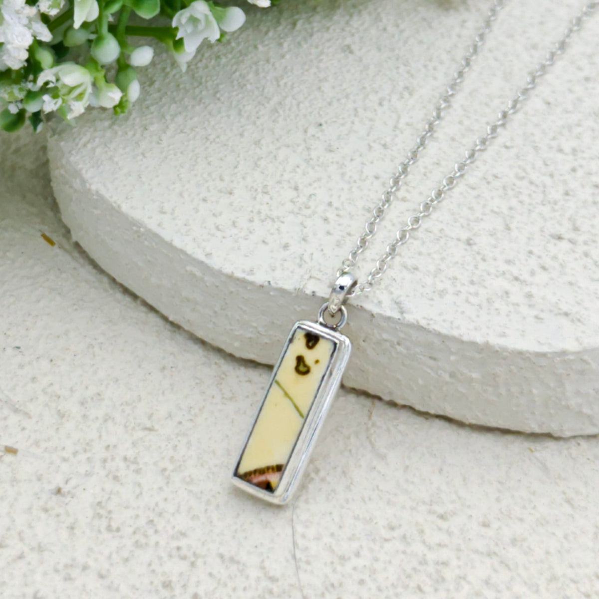Concorde Pendant Made With a Commemorative Plate | Aviation Gift | Sterling Silver