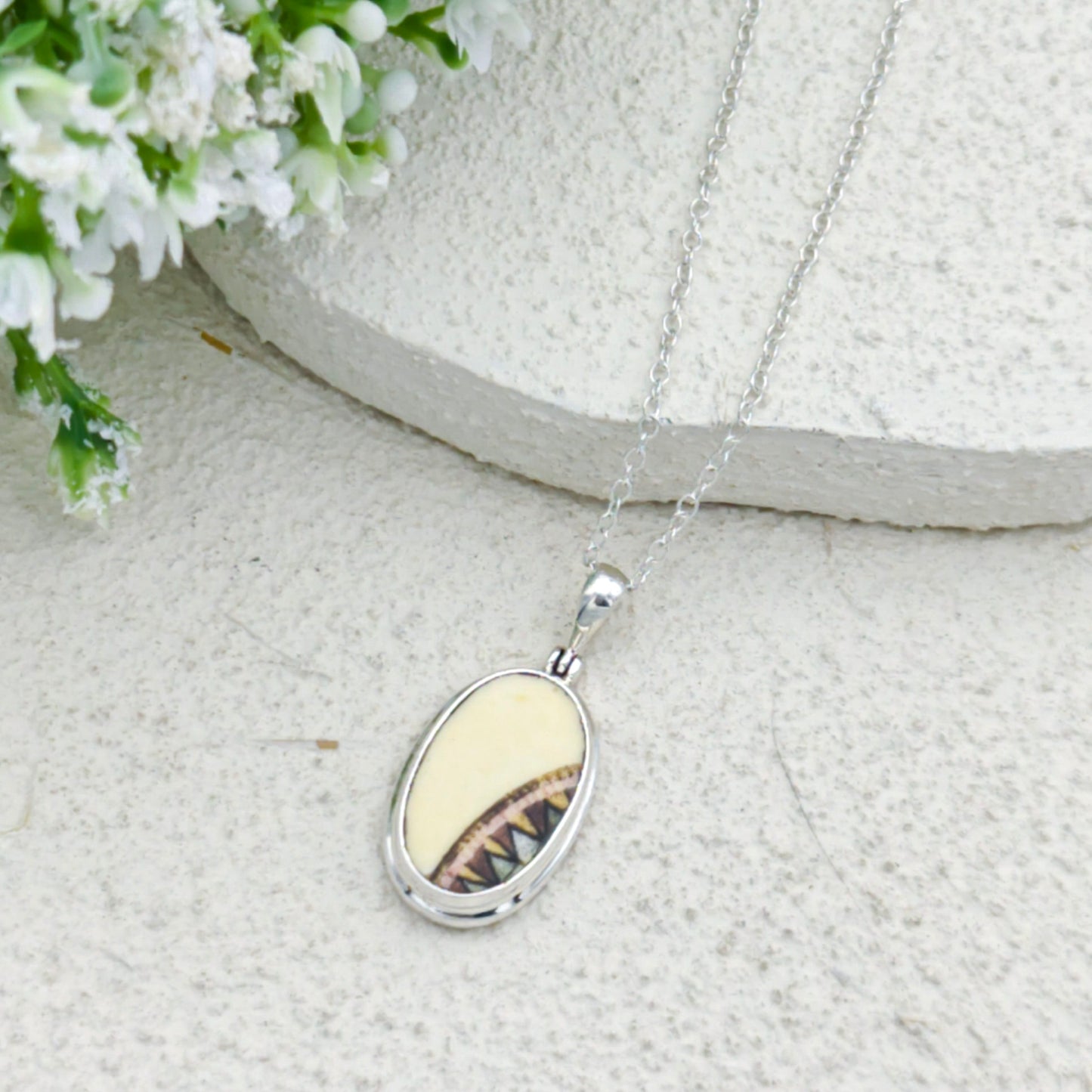 Concorde Pendant Made With a Commemorative Plate | Aviation Gift | Sterling Silver