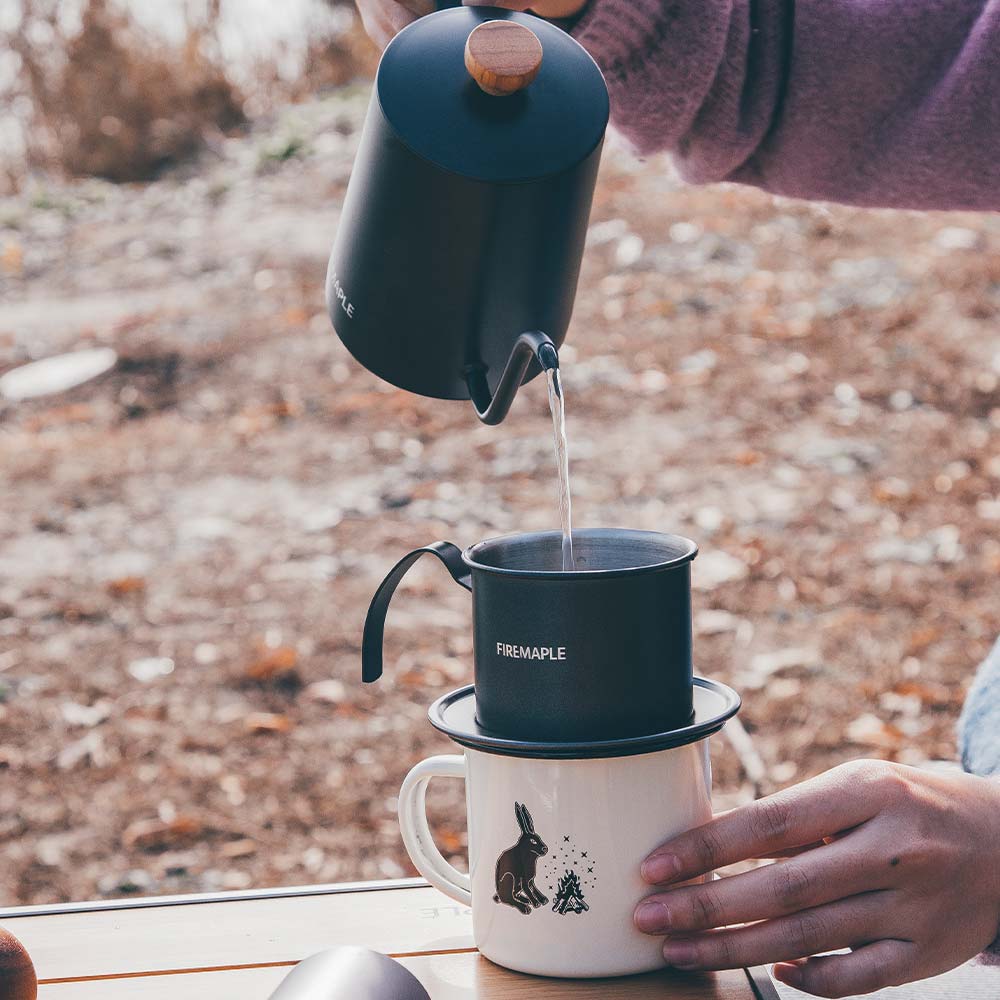 Coral Enamel Mug