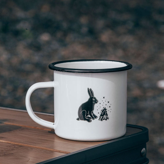 Coral Enamel Mug