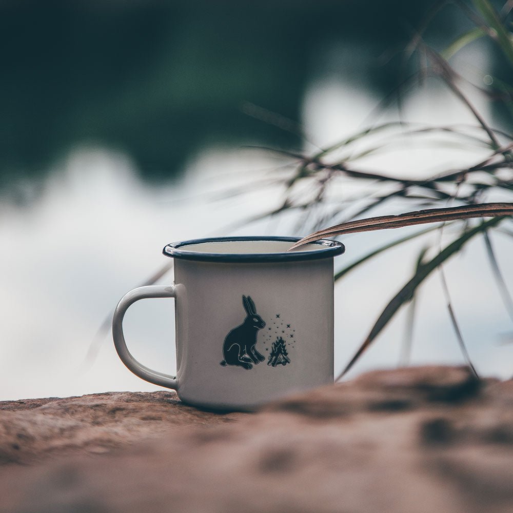 Coral Enamel Mug