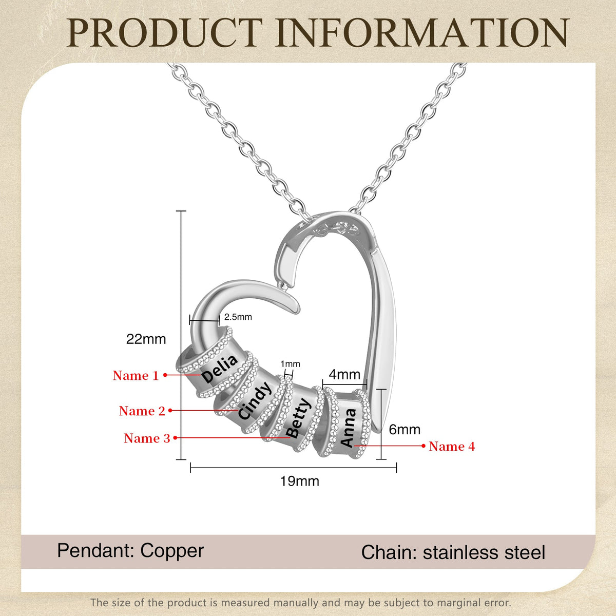Mother's Day Heart Shape Necklace