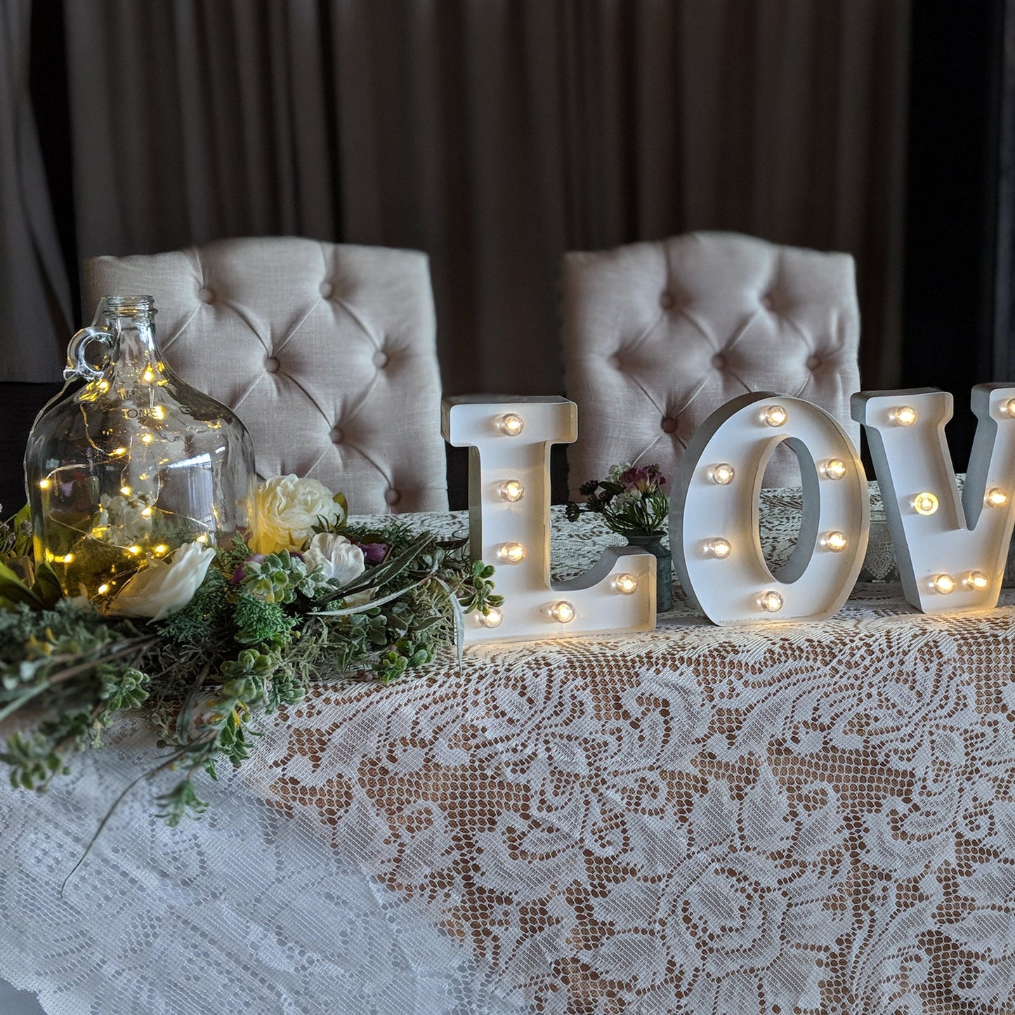 Tufted Sweetheart Chairs