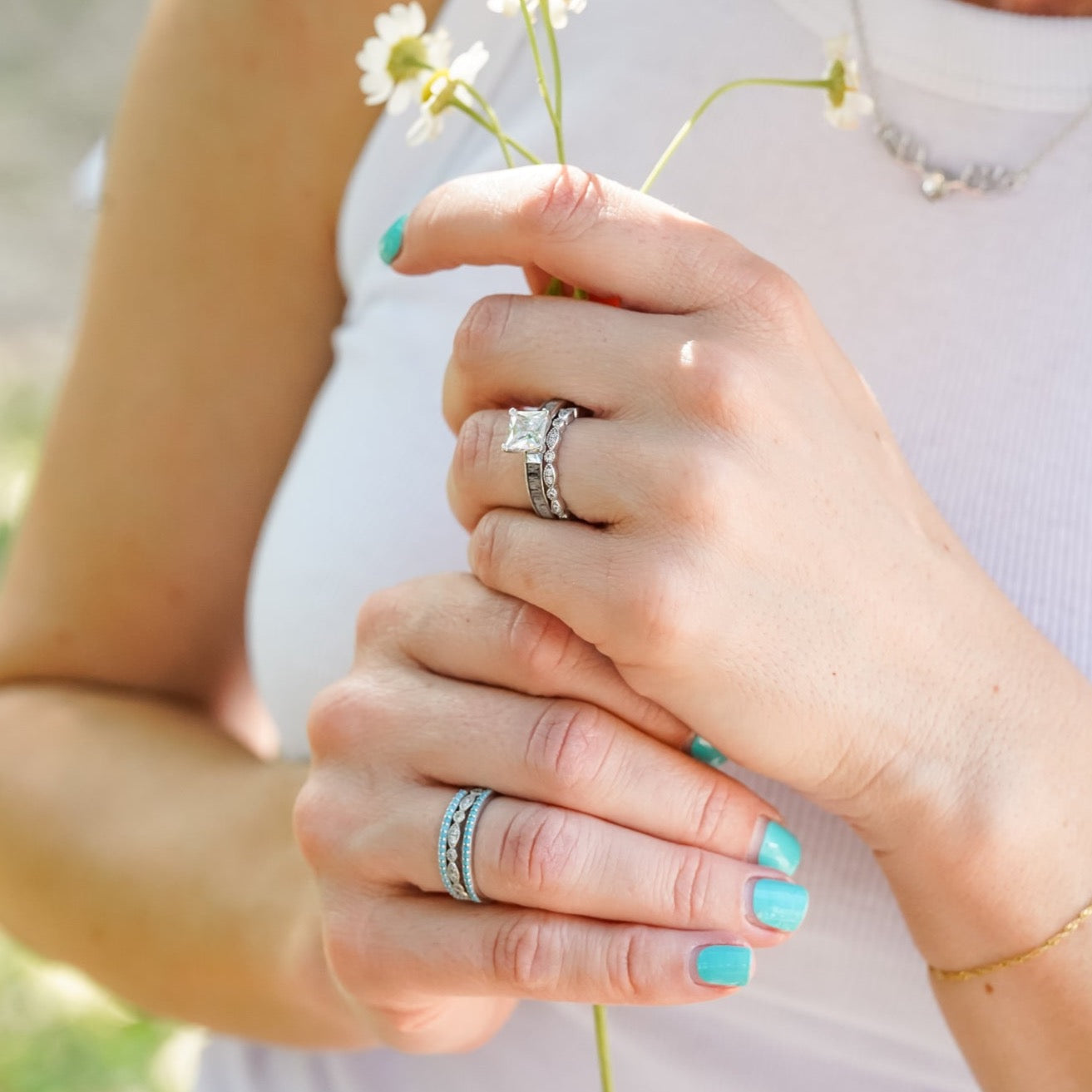The Rose Atoll Vintage Stacker Set