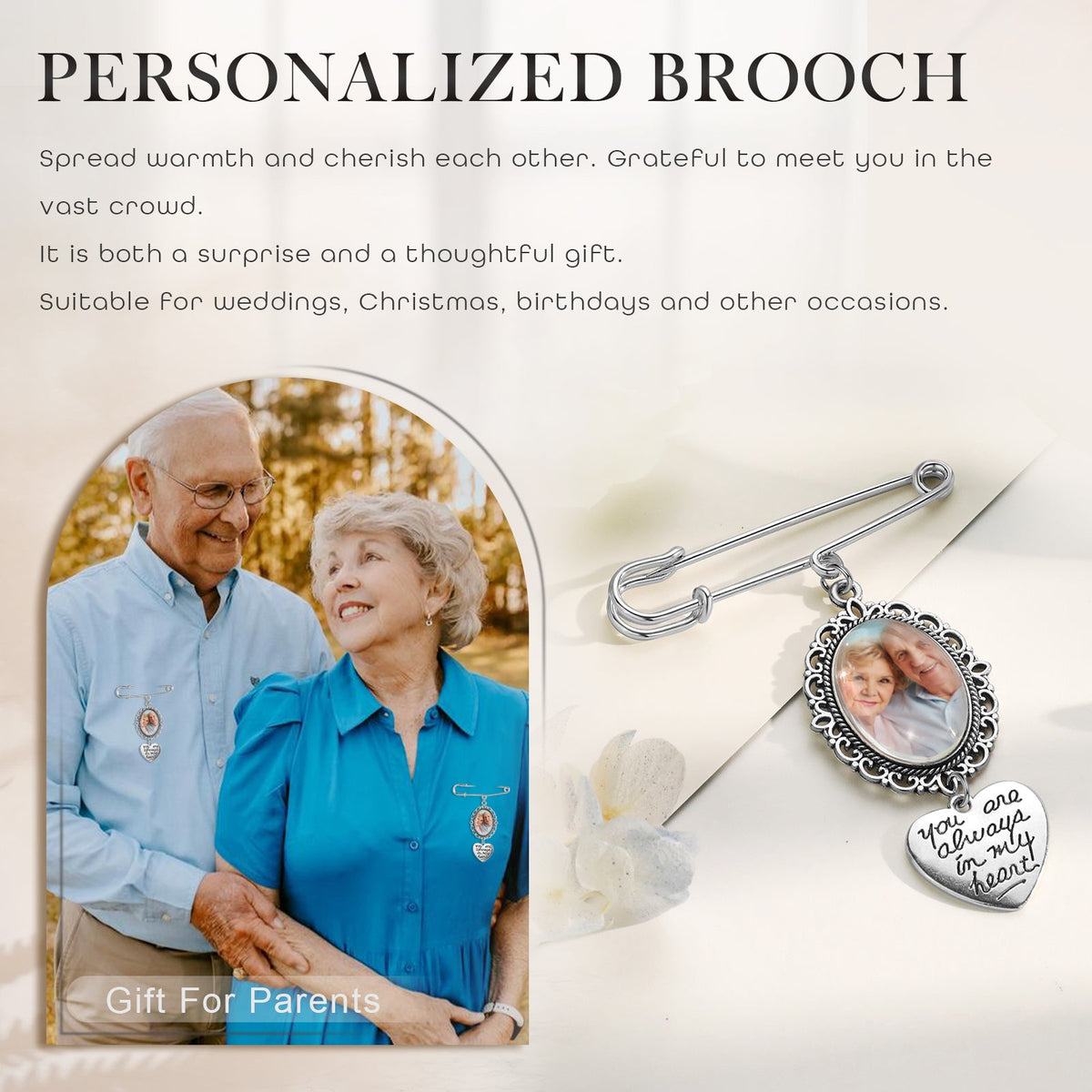 Custom Photo Brooch
