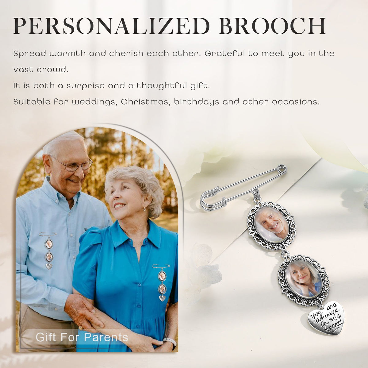 Custom Photo Brooch