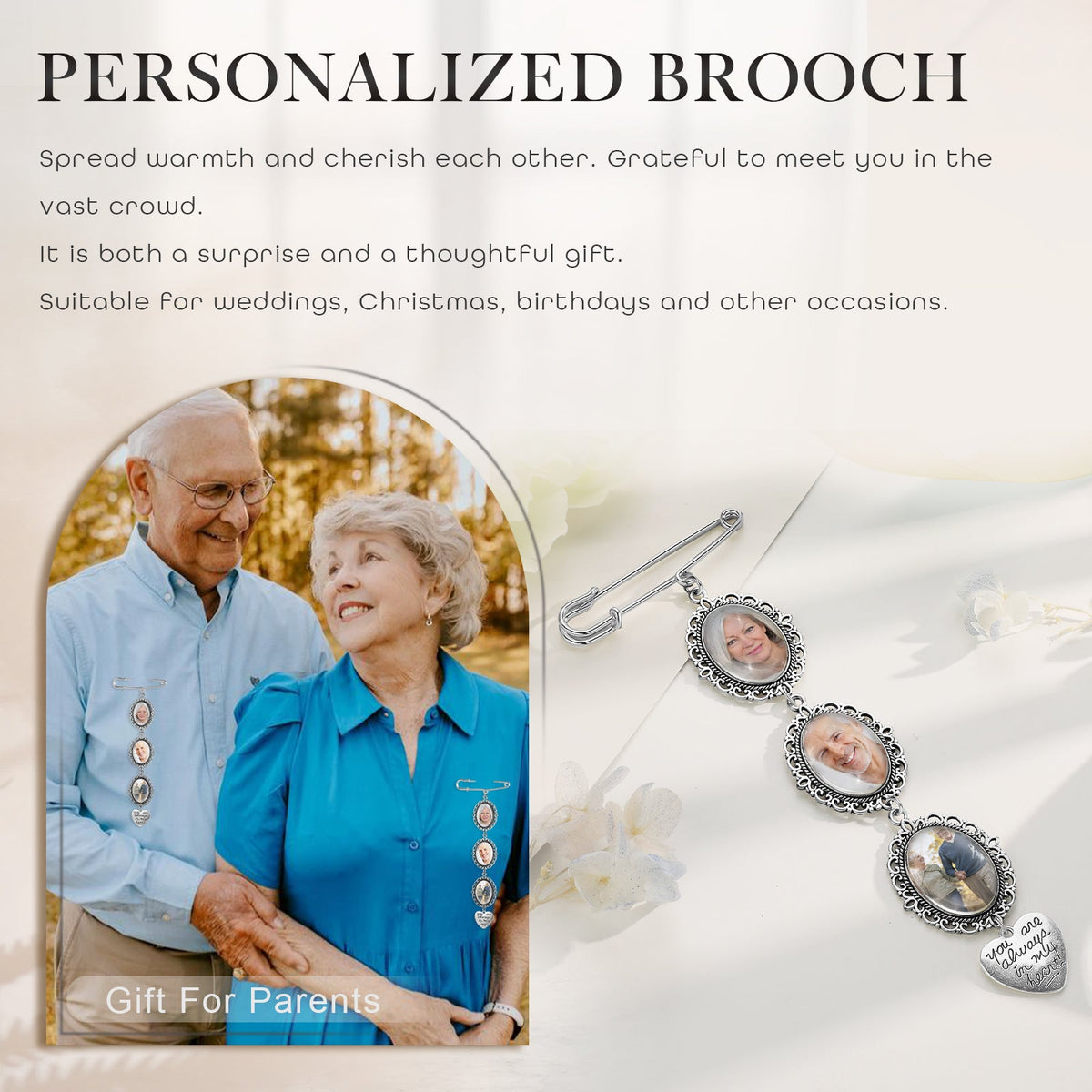 Custom Photo Brooch