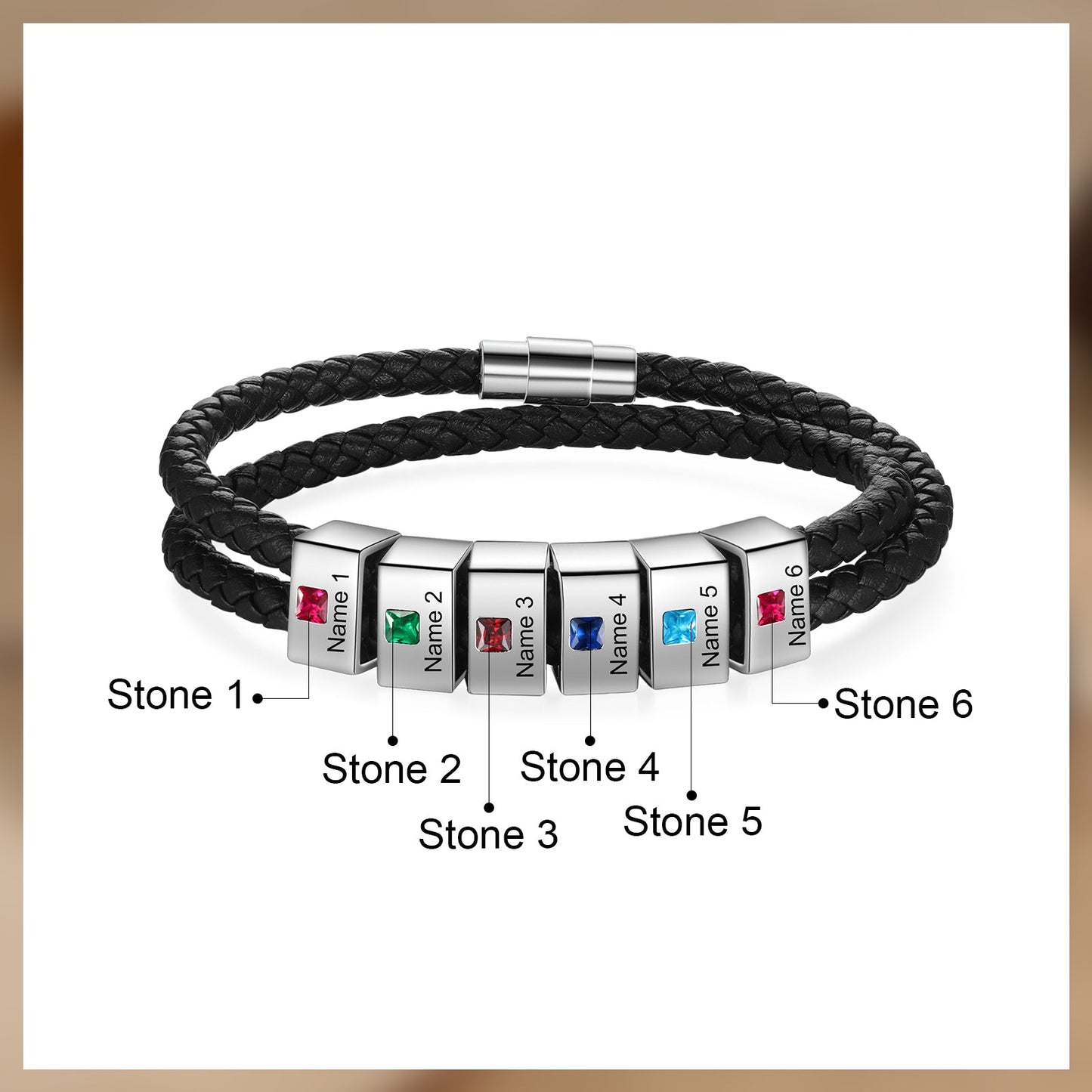 Engraved Stainless Steel Bracelet