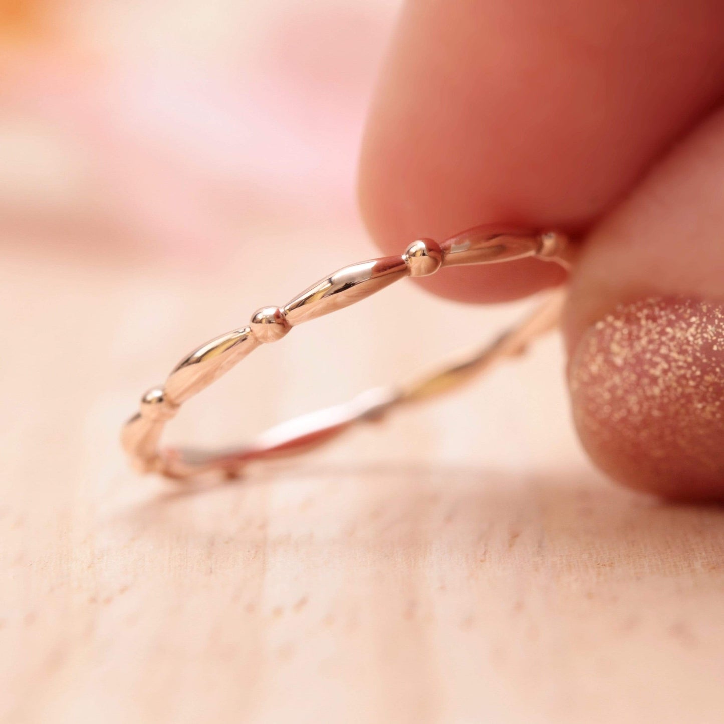Beaded Stacking Ring