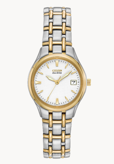 Lady's Two-Tone Stainless Steel Citizen Eco-Drive "Corso"