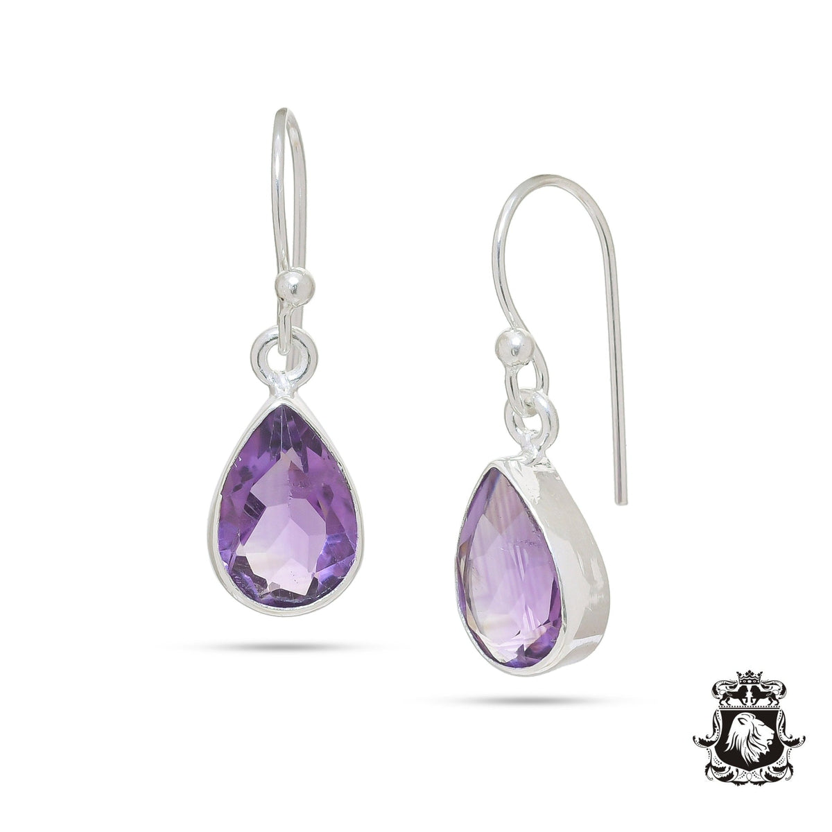 Amethyst Dangle & Drop Earrings 925 Solid (Nickel Free) Sterling Silver Earrings WHOLESALE price / Made in Canada Minimalist Earrings ER10