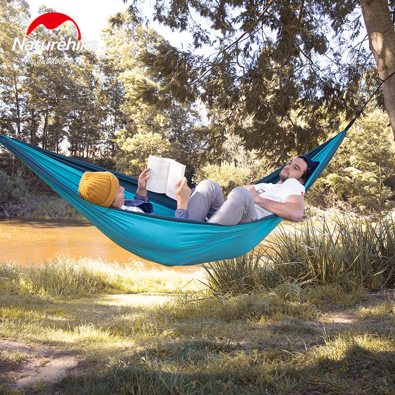 Naturehike LONE BOAT Ultralight Swing Hammock Series Upgraded 1 and 2 Person Adult & Children Tree Hanging Bed Camping 180kg Max Load 240T Nylon