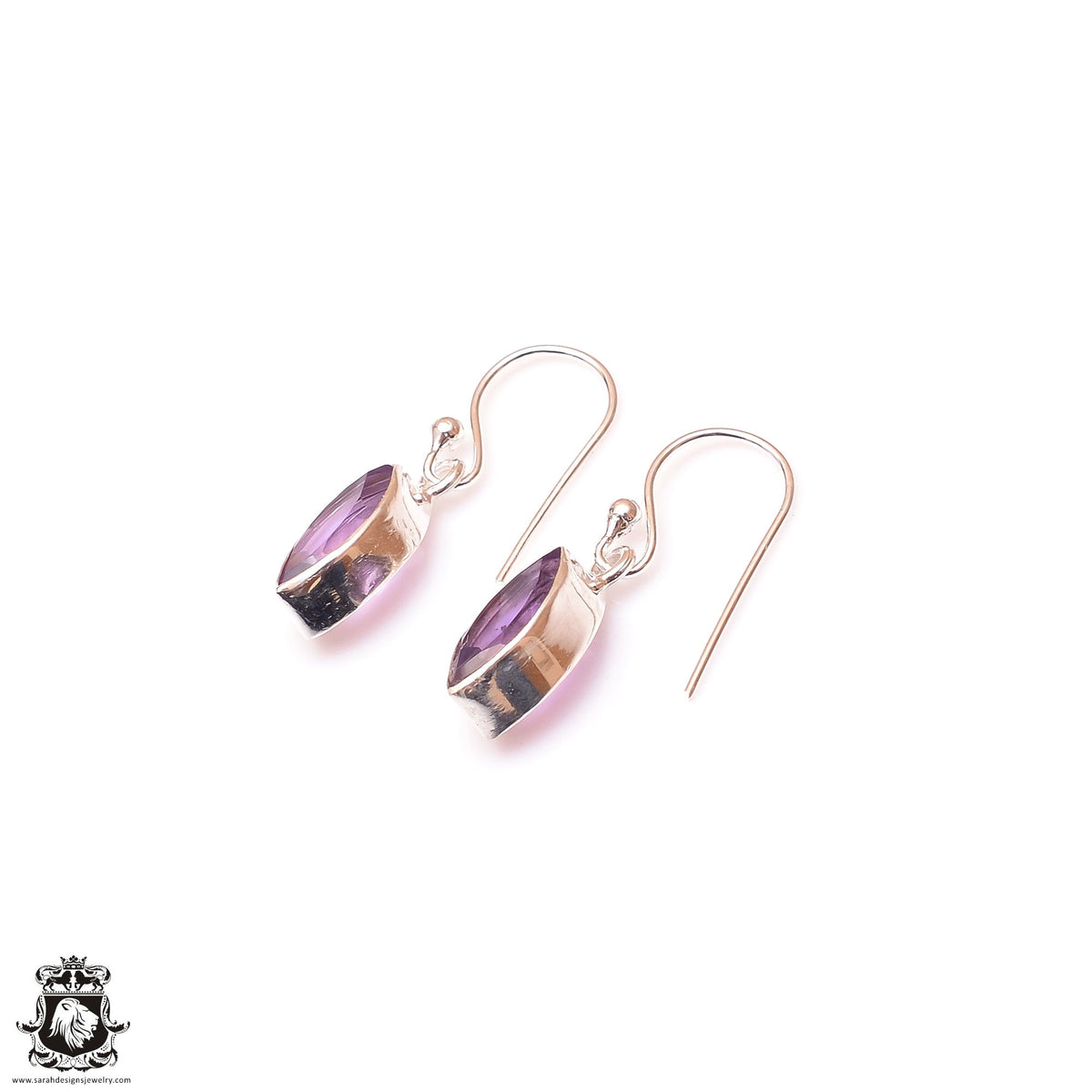 Amethyst Dangle & Drop Earrings 925 Solid (Nickel Free) Sterling Silver Earrings WHOLESALE price / Made in Canada Minimalist Earrings ER11