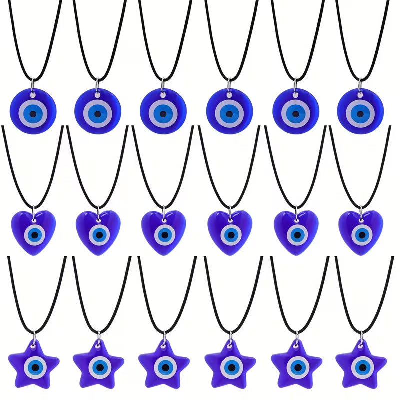 Plastic Evel Eye Necklace