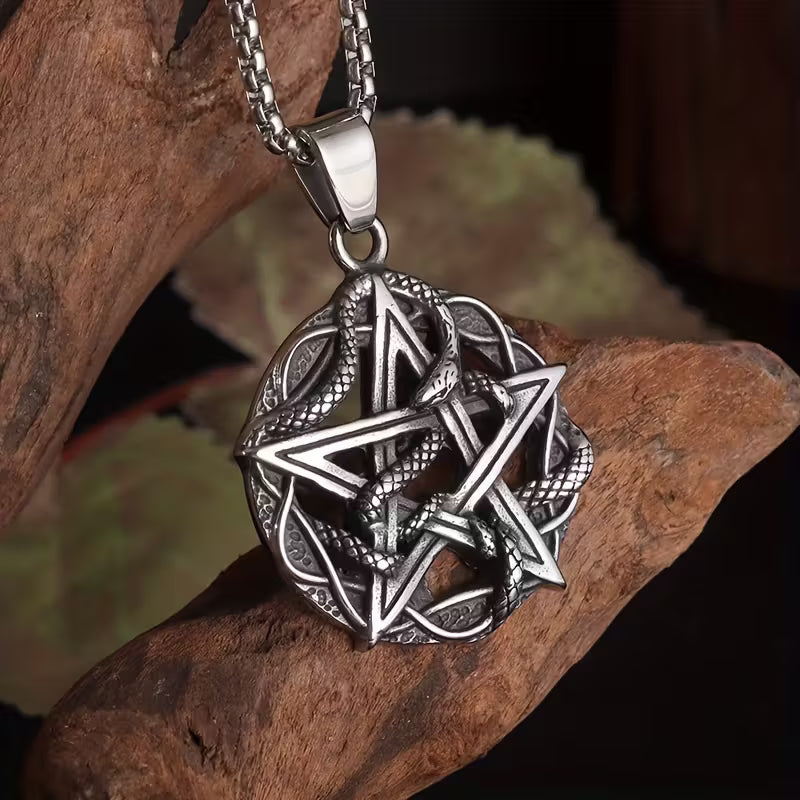 Pentacle and Snake Necklace