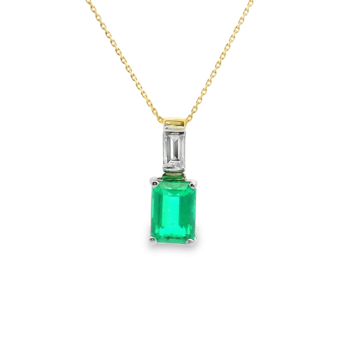 Emerald & Diamond Pendant