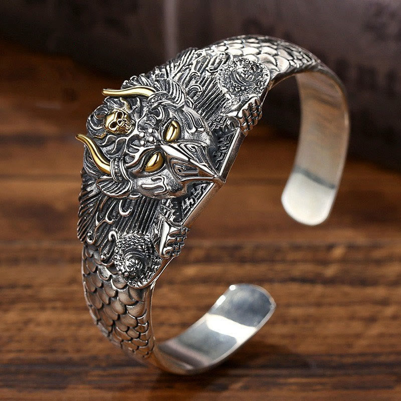 Fortune Jewel Tibetan Garuda Bird Wisdom Protection Bracelet Bangle