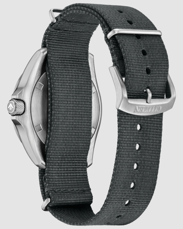 Gents Stainless Steel Citizen Eco-Drive "Promaster Land GMT" with Textured Blue Dial