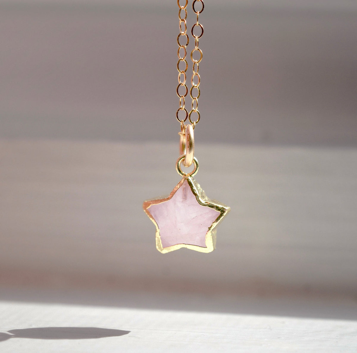 Rose Quartz Stargazer Necklace
