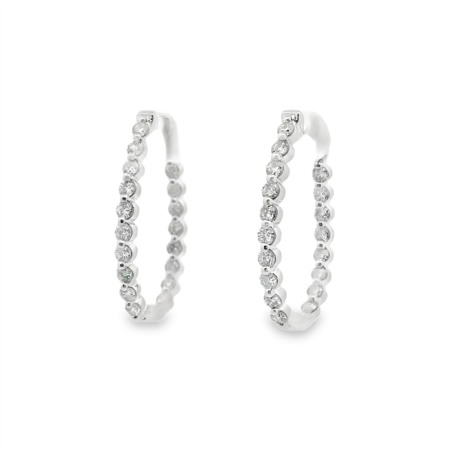 Inside-Out Diamond Hoop Earrings