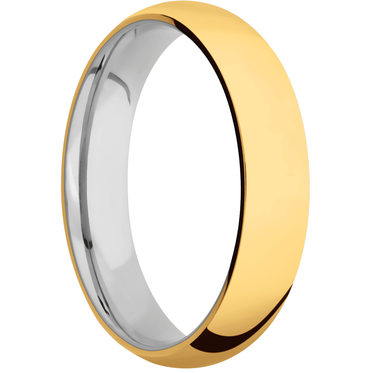 22K Yellow Gold + Polish Finish + Titanium