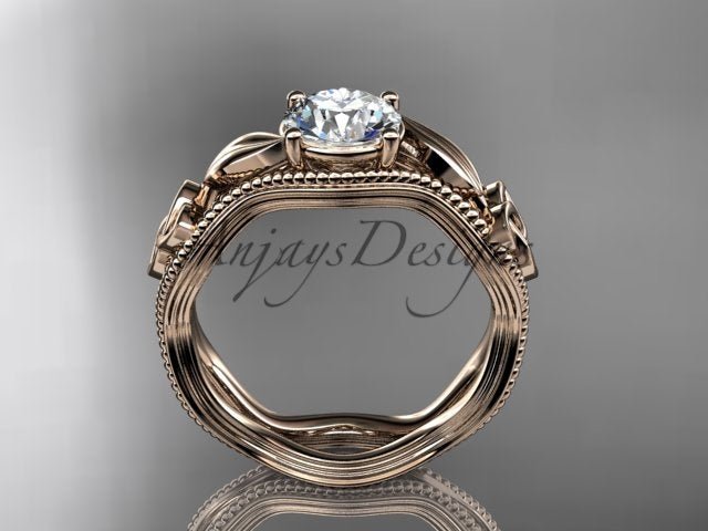 Celtic Engagement Ring Diamond Trinity Knot Ring 1 Carat Lab Grown Engagement Ring