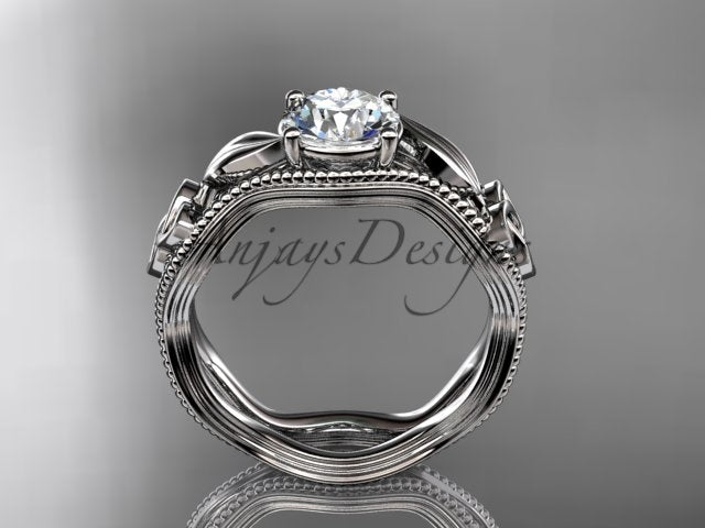 Celtic Engagement Ring Diamond Trinity Knot Ring 1 Carat Lab Grown Engagement Ring