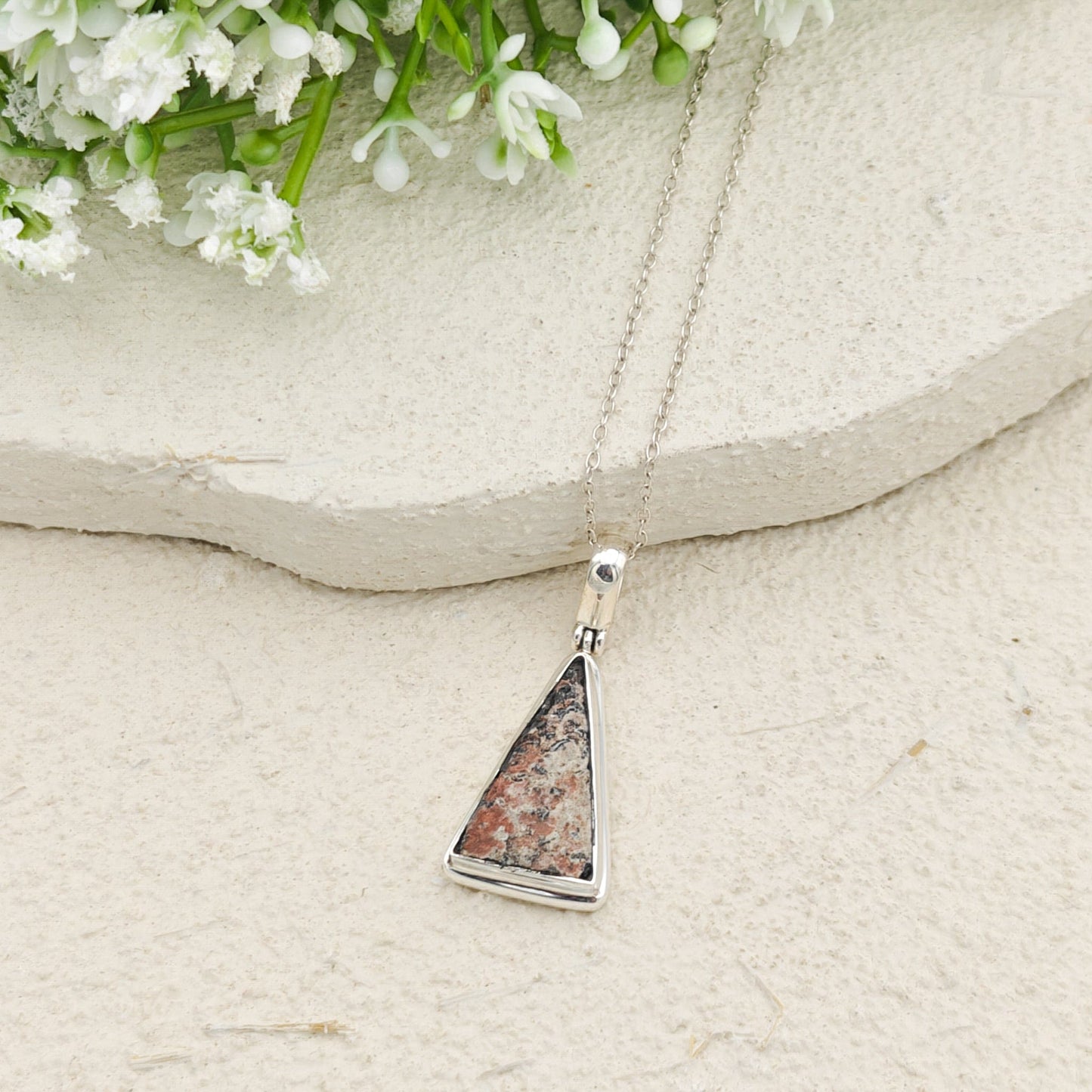 Dinosaur Egg Shell Pendant | Fossil Necklace | Jurassic Gift | Sterling Silver