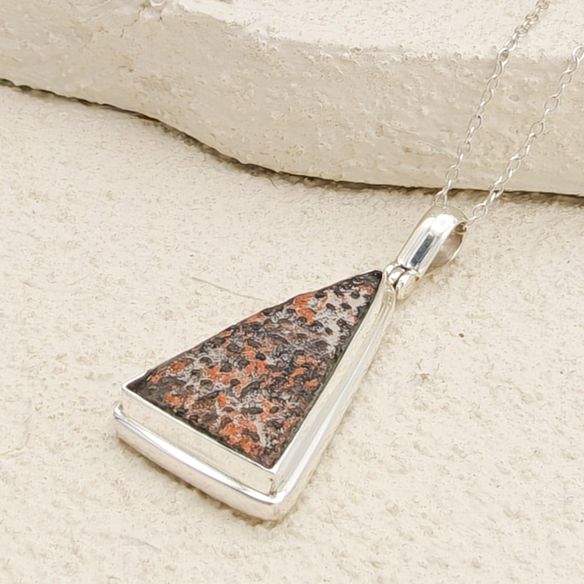 Dinosaur Egg Shell Pendant | Fossil Necklace | Jurassic Gift | Sterling Silver