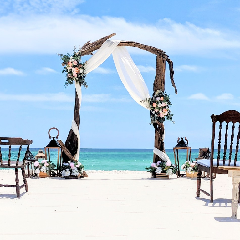 Classic Driftwood Wedding Arbor