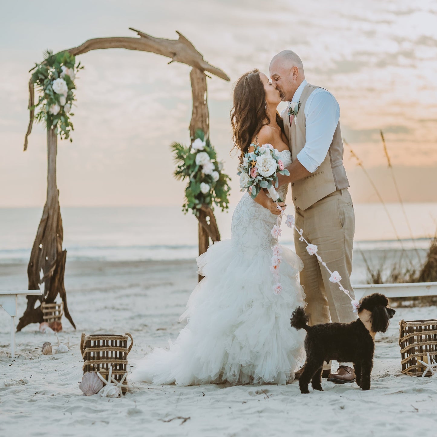 Classic Driftwood Wedding Arbor