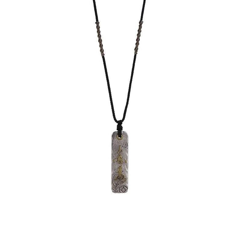 Fortune Jewel Making A Fortune Chinese Character Copper Coin Wealth Necklace Pendant
