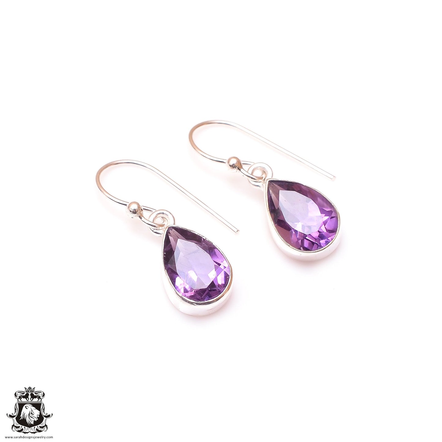 Amethyst Dangle & Drop Earrings 925 Solid (Nickel Free) Sterling Silver Earrings WHOLESALE price / Made in Canada Minimalist Earrings ER10