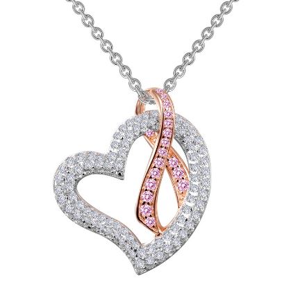 SS Bonded w/ Plat Pink Ribbon