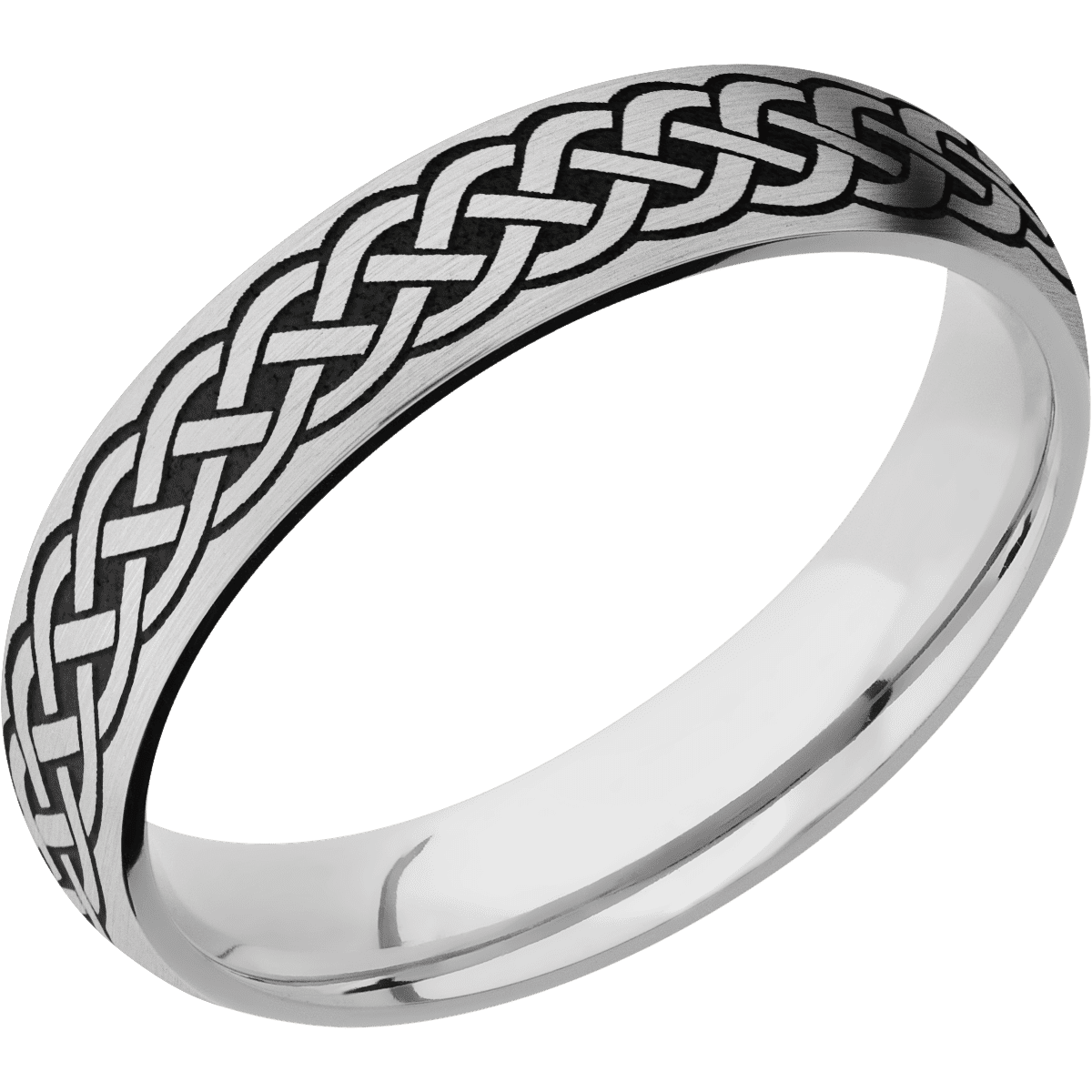 18K White Gold + Satin Finish