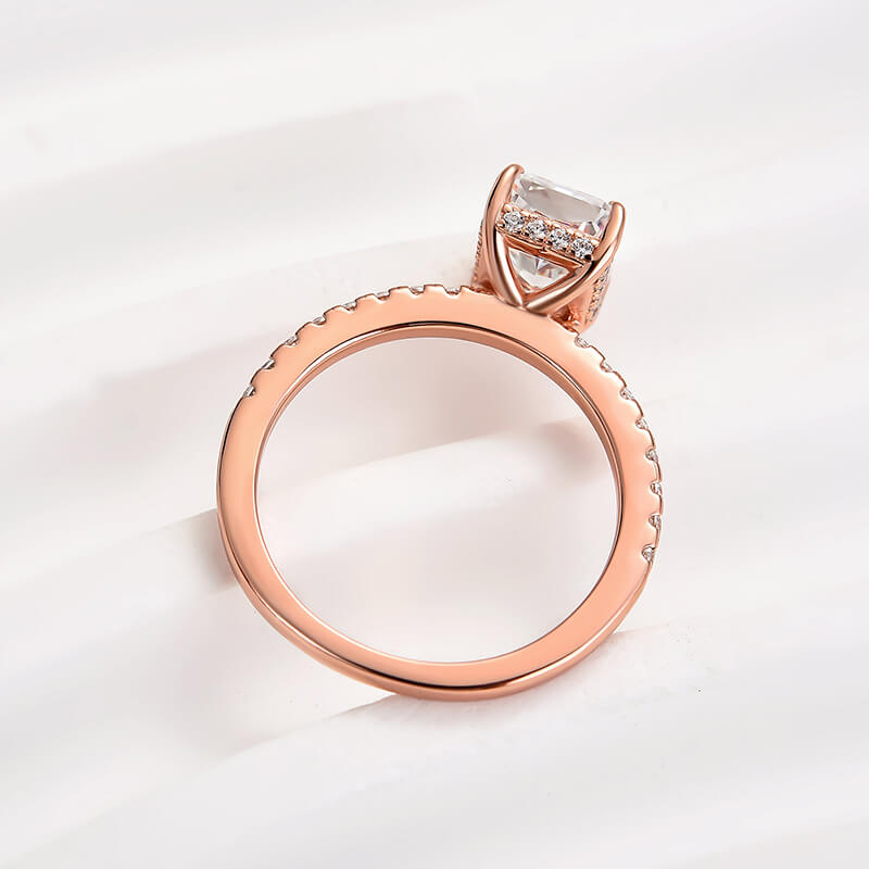 Dazzling Radiant Cut 2.0ct 925 Sterling Silver Engagement Ring