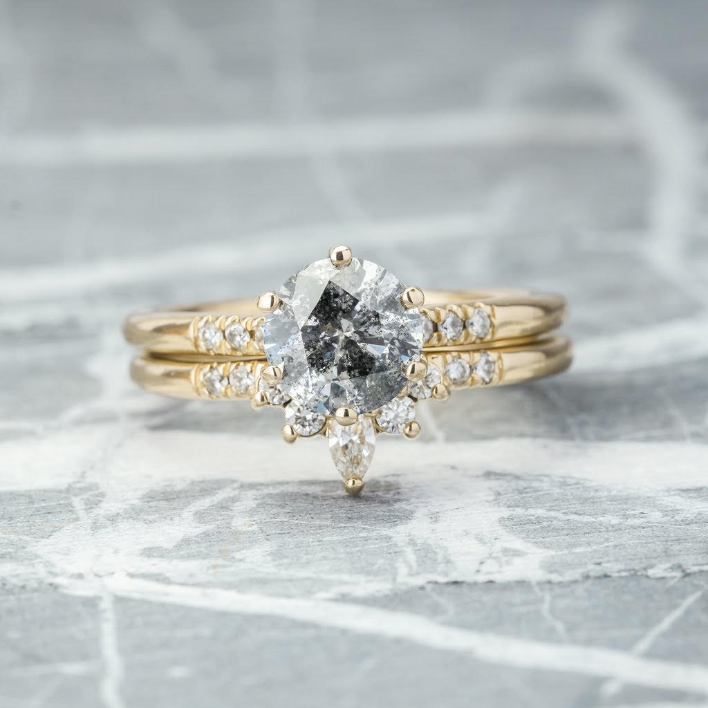 Emma Wedding Ring, 9 Diamond