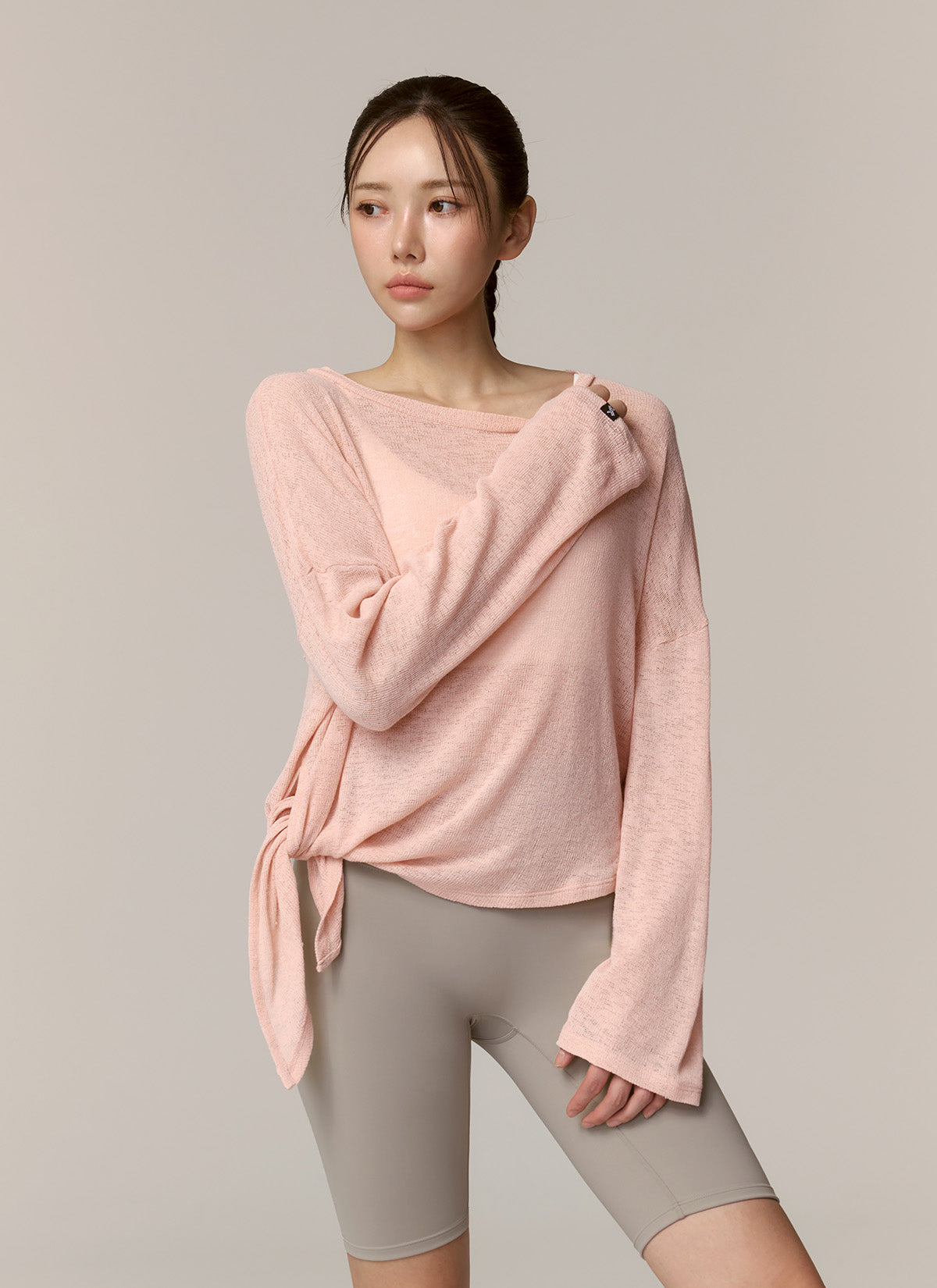 Side Slit Cover Up Long Sleeve