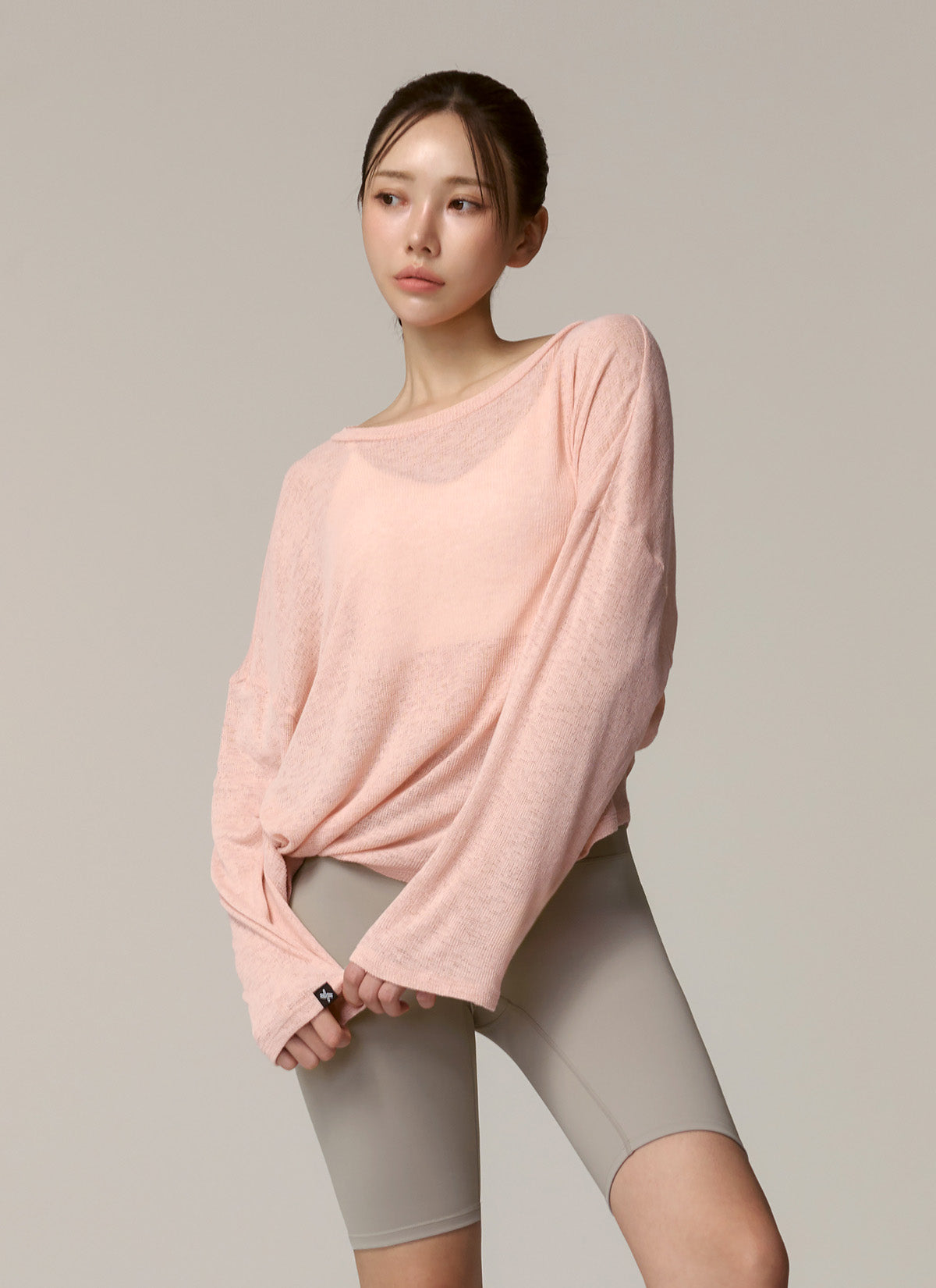 Side Slit Cover Up Long Sleeve