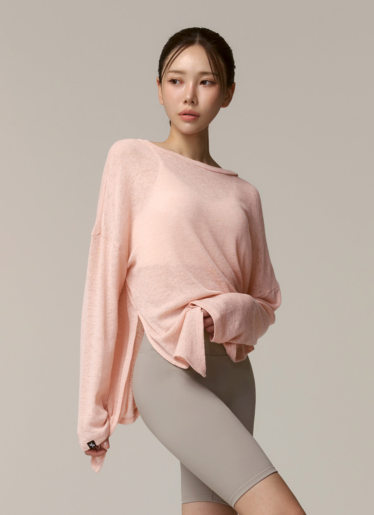 Side Slit Cover Up Long Sleeve