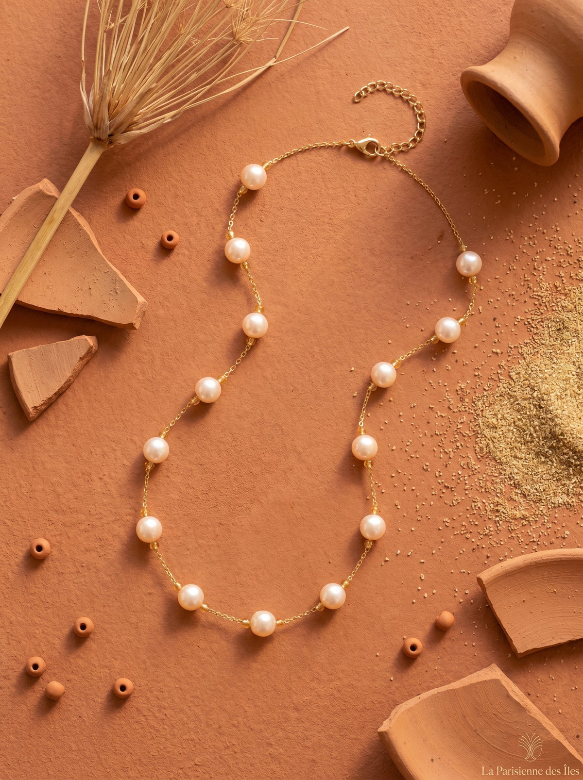 Collier Perles d'Eau Douce Lily | Style Boules Créoles – Univers Parisienne chic